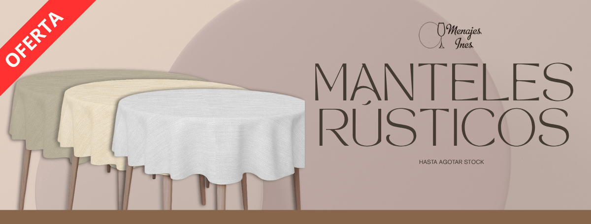 Ofertas en manteles rústicos cuadrados y redondo